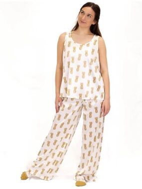 The Royal Standard - Pineapple Slumber Pants & Top Pajamas SET L